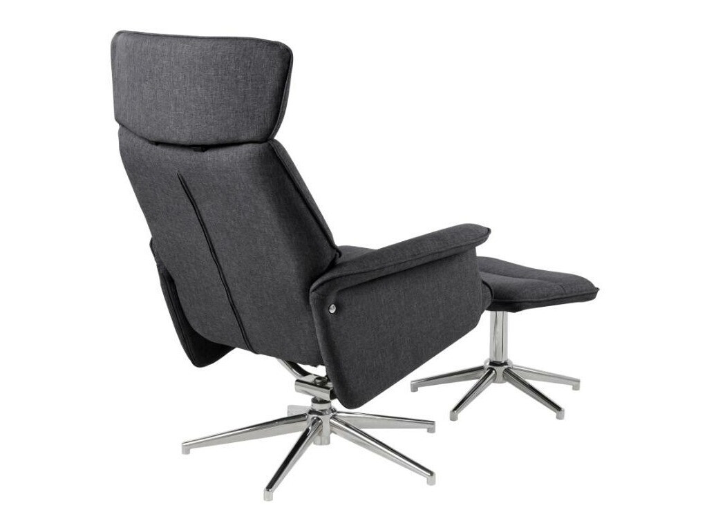 Fotelj Norsica 570 (Temno siva + Srebrna)