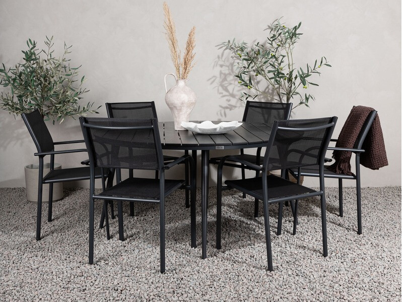 Vrtna miza Dallas 2832 (Črna)