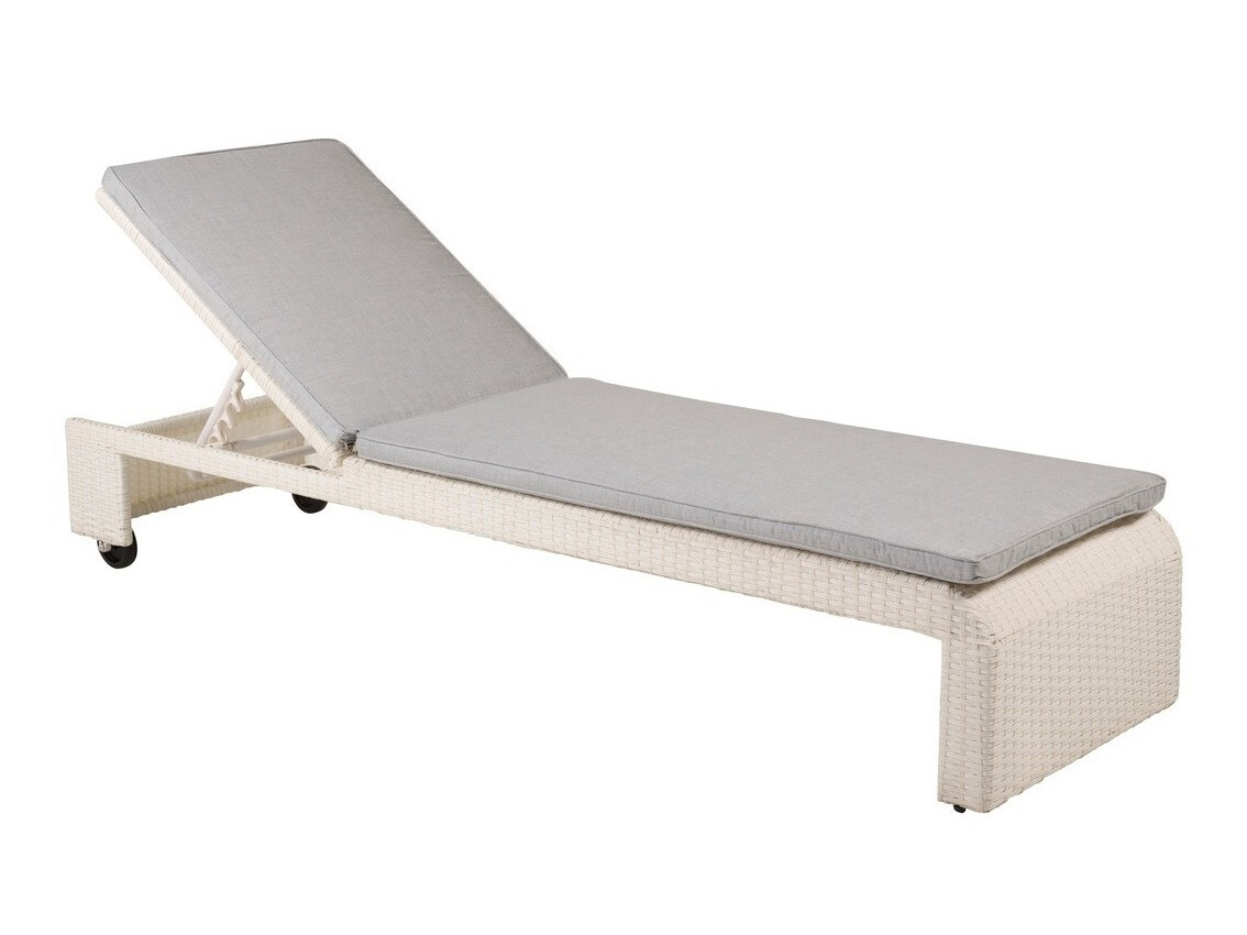 Vrtni ležalnik Dallas 771 (Bela + Siva)