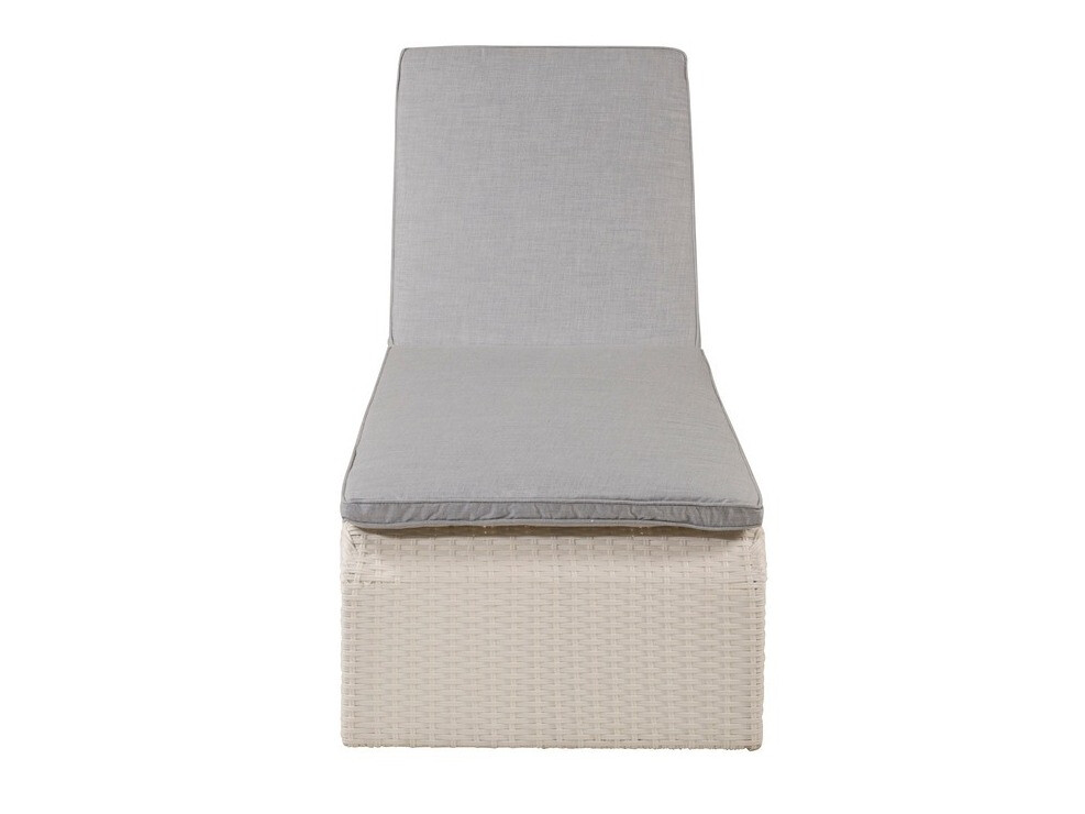 Vrtni ležalnik Dallas 771 (Bela + Siva)