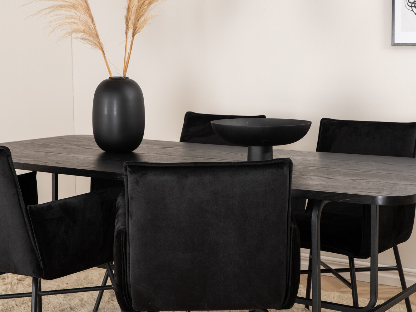 Jedilniški komplet Dallas 2789 (Črna)