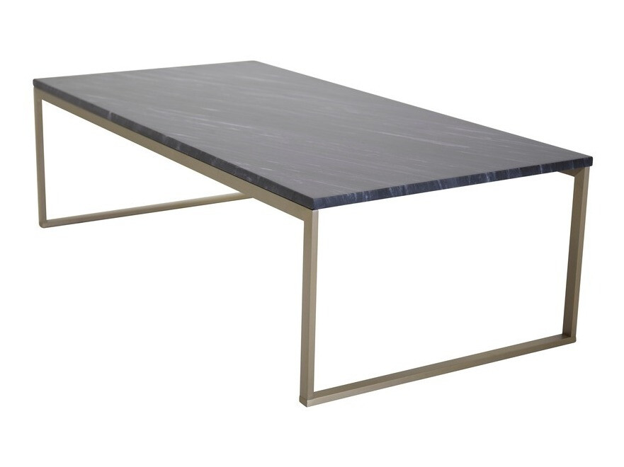 Klubska mizica Dallas 179 (Sivi marmor + Zlata)