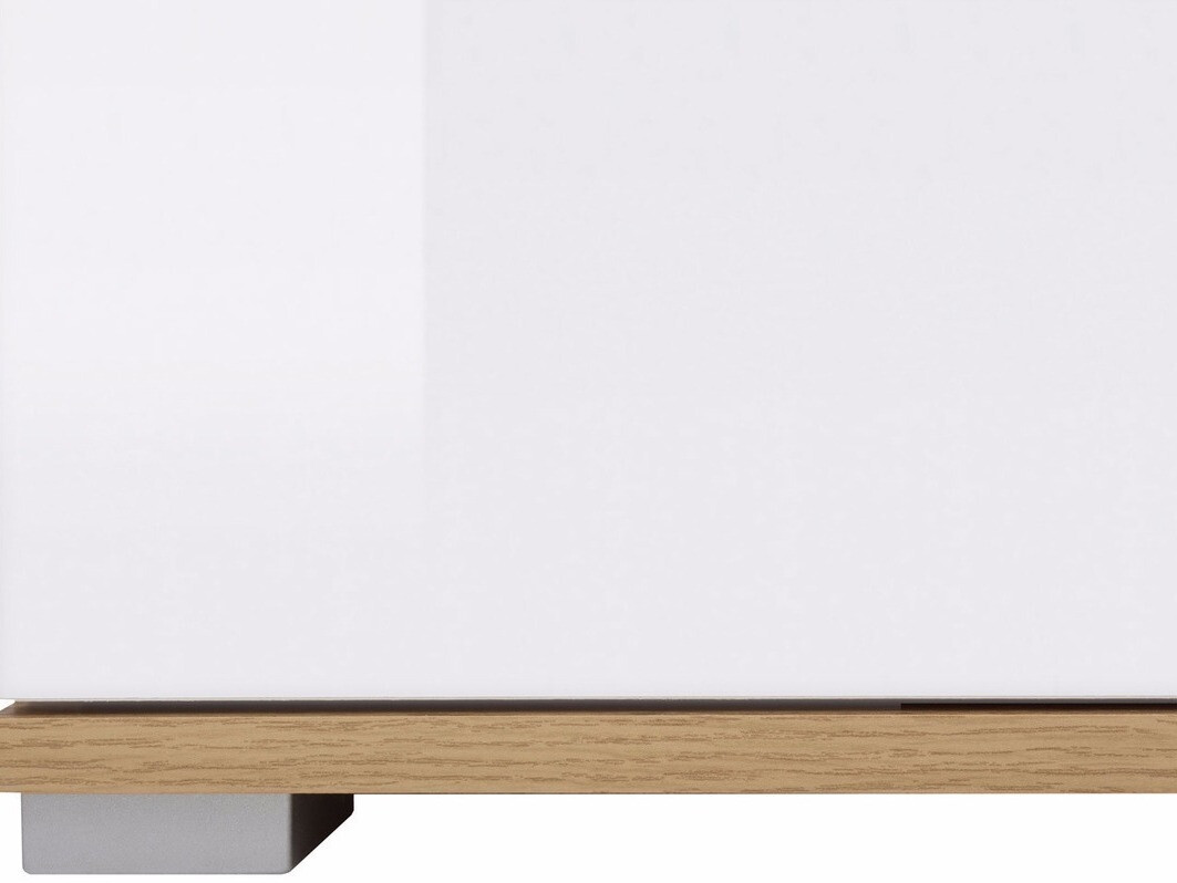 Garderobna omara Tivetra 111 (Wotan hrast + Sijaj bela)