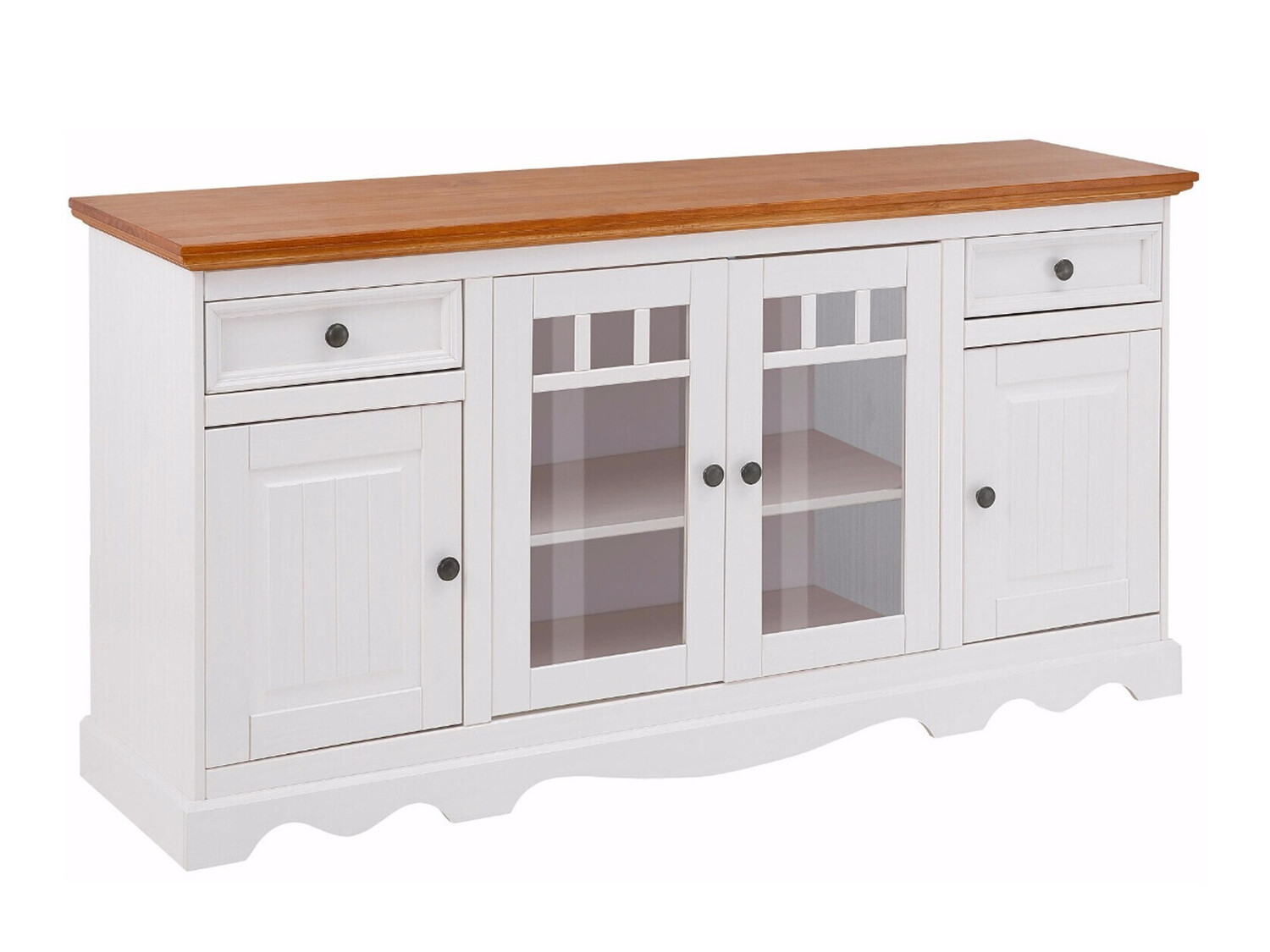 Komoda Fentivo 107 (Bela + Medeni hrast)