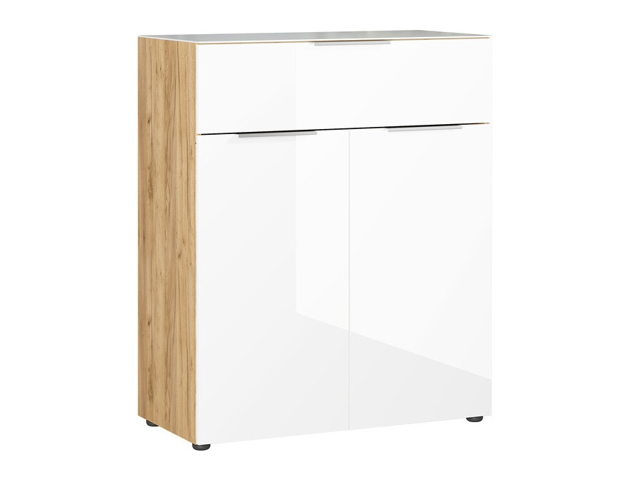 Komoda Sacramento 301 (Navarra hrast + Sijaj bela)