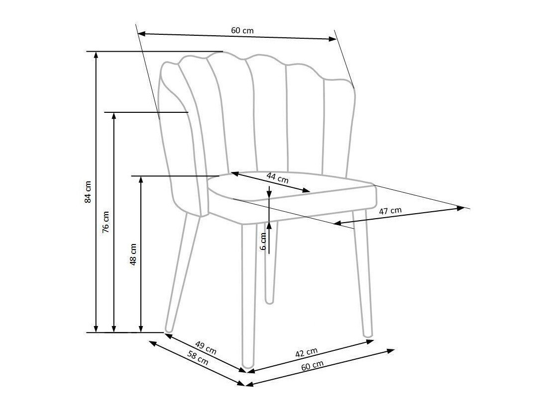Stol Houston 975 (Roza + Črna)