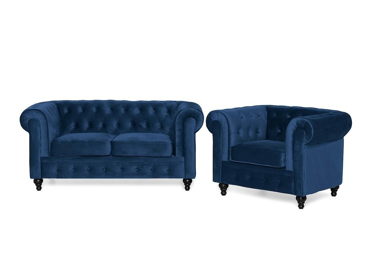 Chesterfield oblazinjeno pohištvo Manor House Ophfenu 102 (Modra)