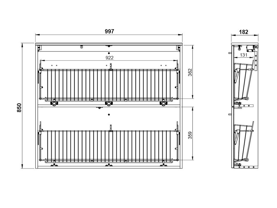 Omarica za čevlje Felelmo 100 (Bela)