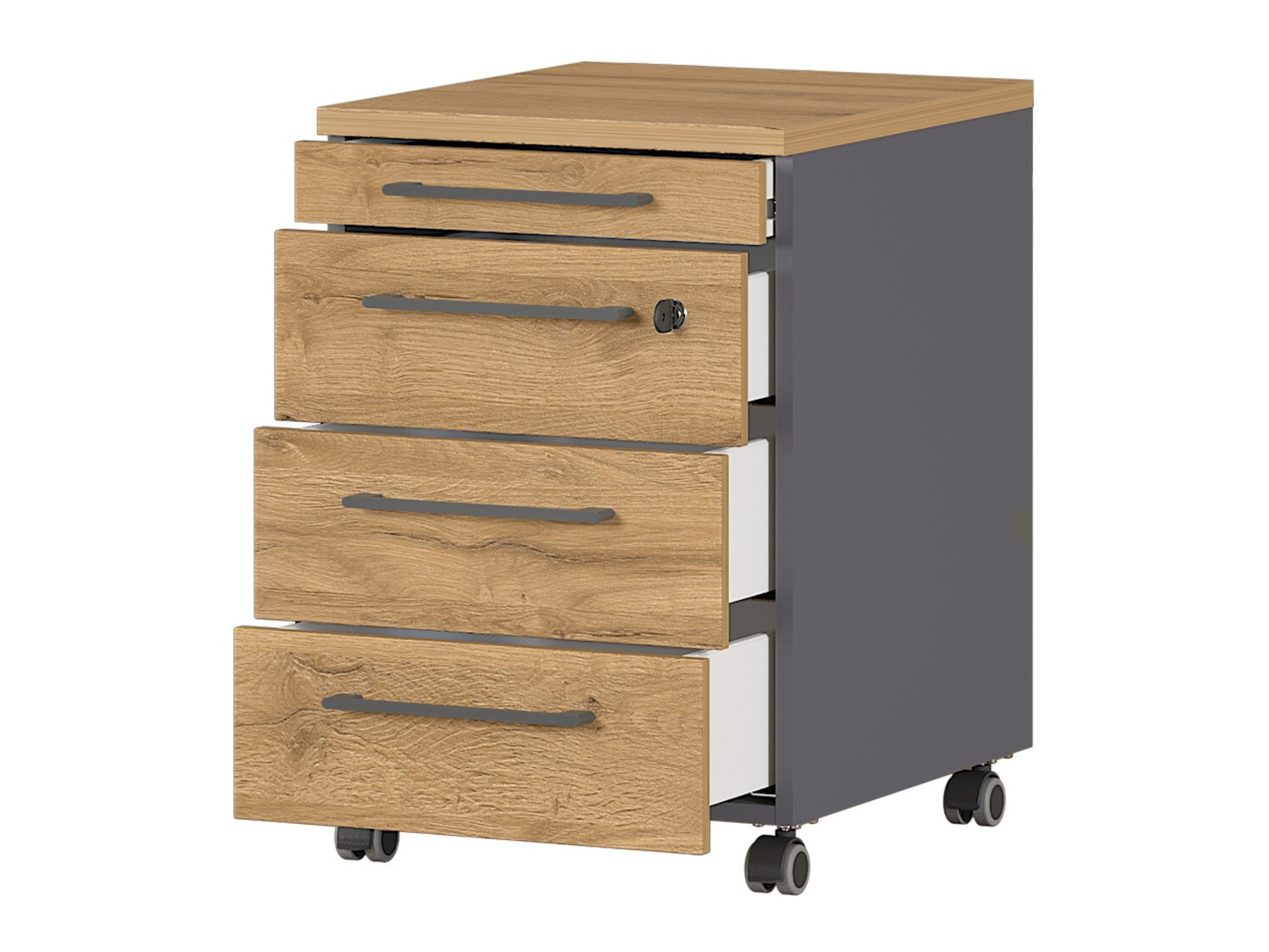 Predalnik Eliromo 107 (Grafit + Hrast Grandson)