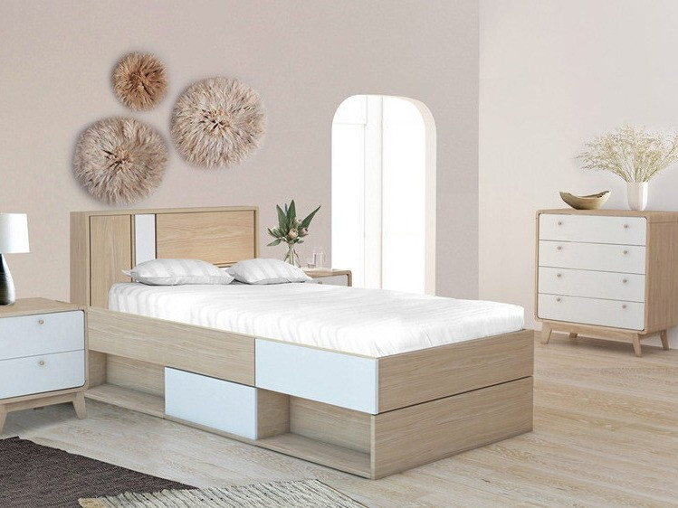 Komoda Elbtena 112 (Hrast + Bela)