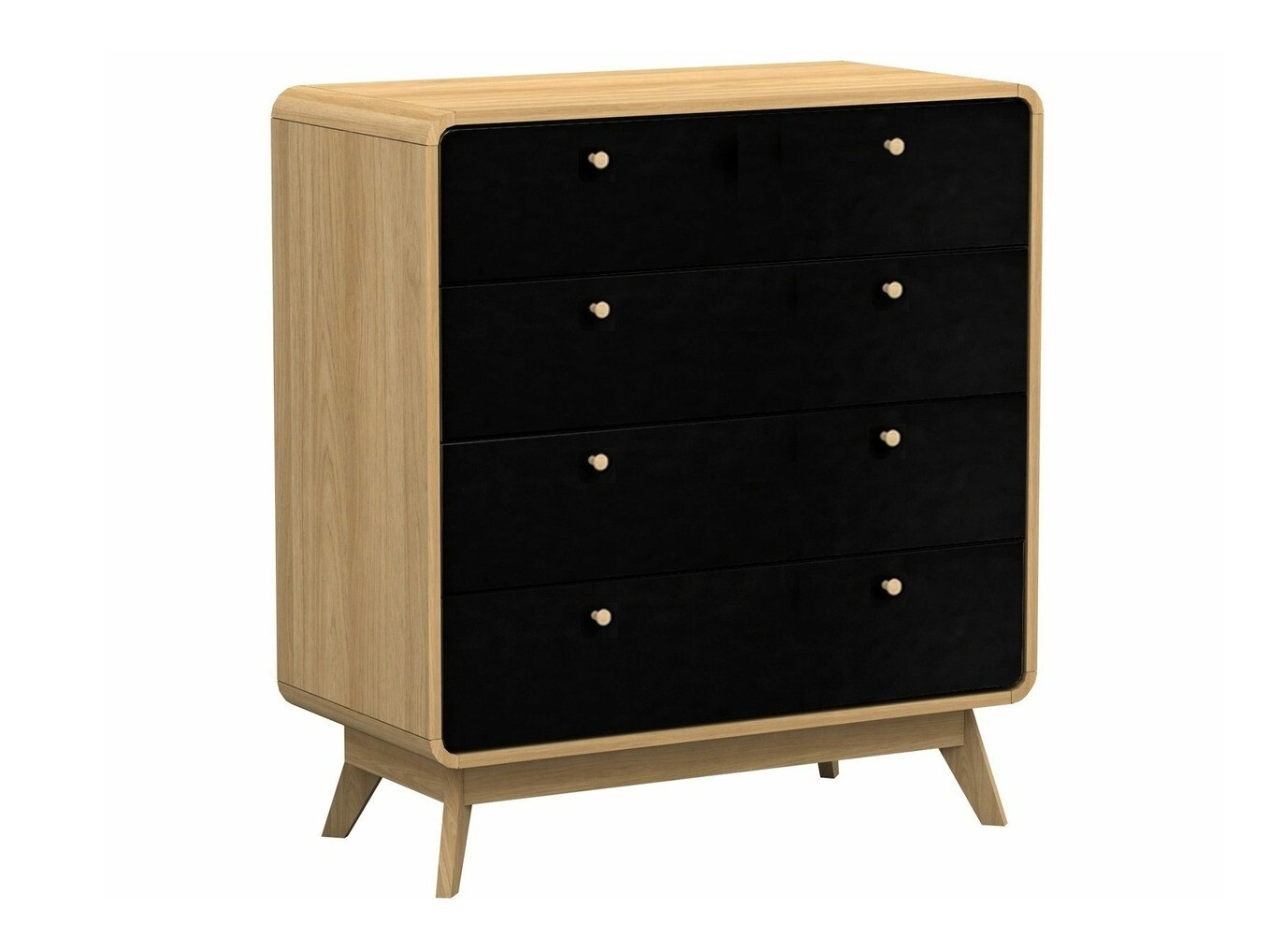 Komoda Elbtena 112 (Hrast + Črna)