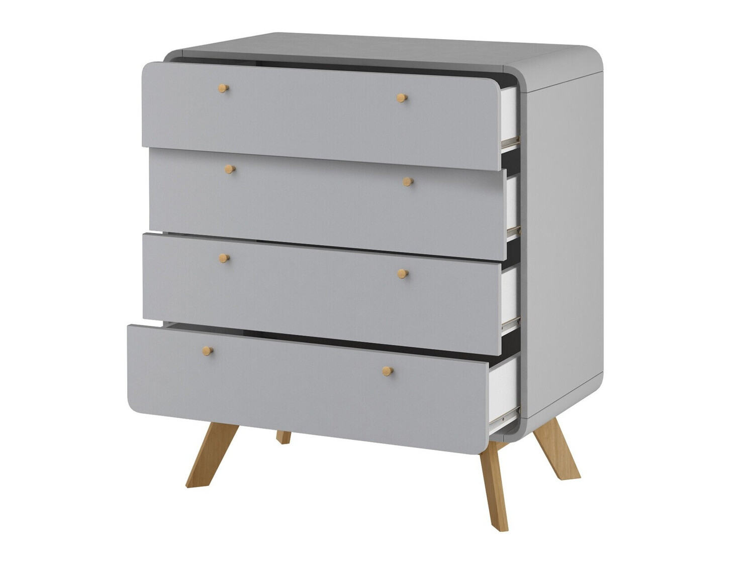 Komoda Elbtena 112 (Siva + Hrast)