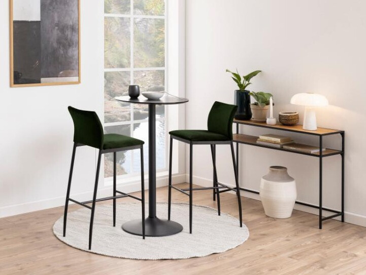 Konzolna miza Norsica Sevferi 126 (Divji hrast + Črna)