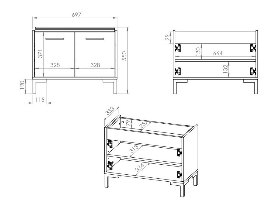 Komplet za predsobo Larnolo 109