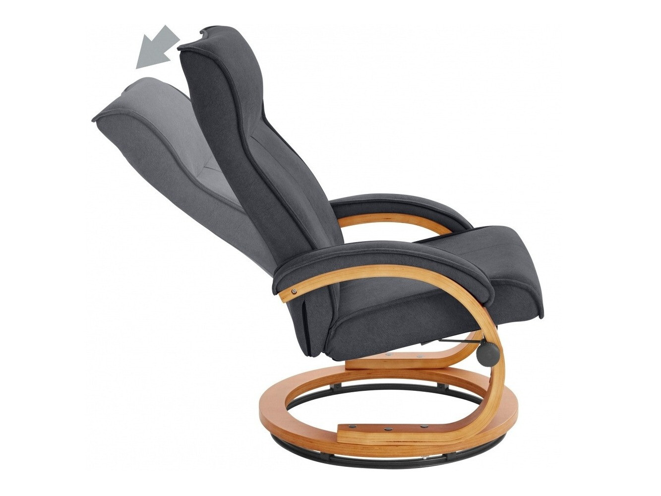 Fotelj Denton 194 (Črna + Rjava)