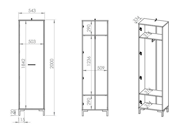 Komplet za predsobo Larnolo 108
