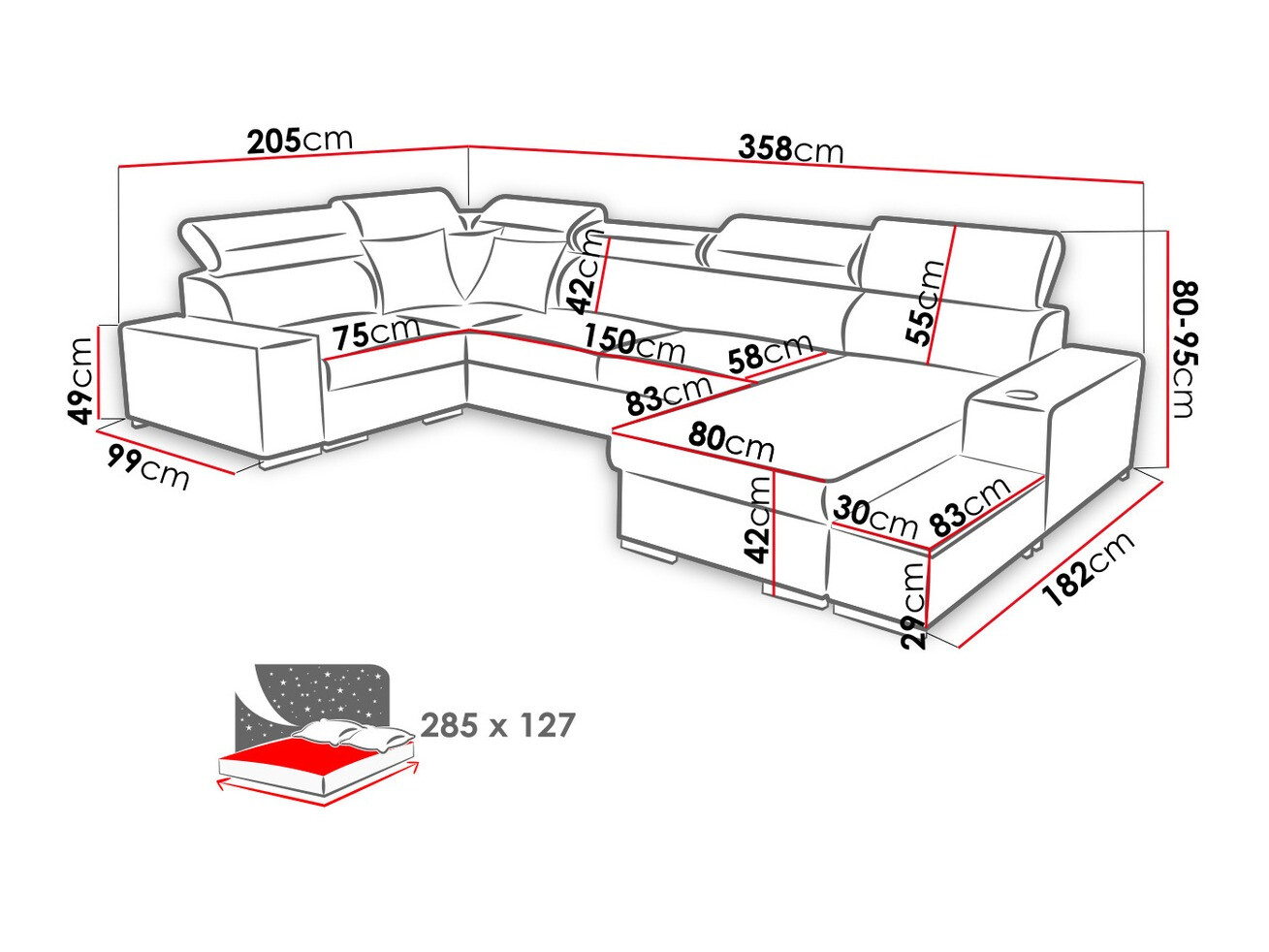 Kotna garnitura Pearland 101