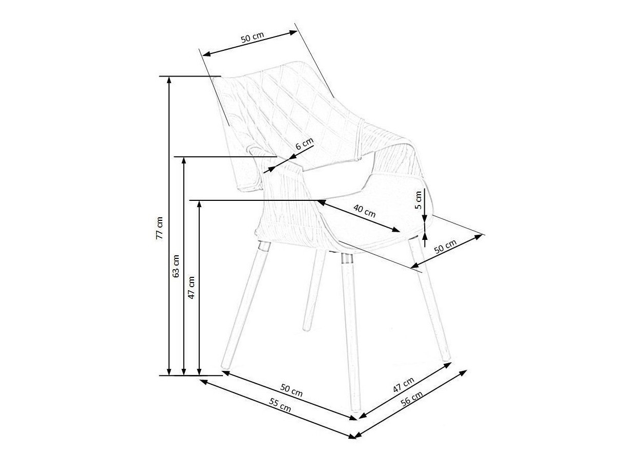 Stol Houston 720 (Svetel les + Siva)