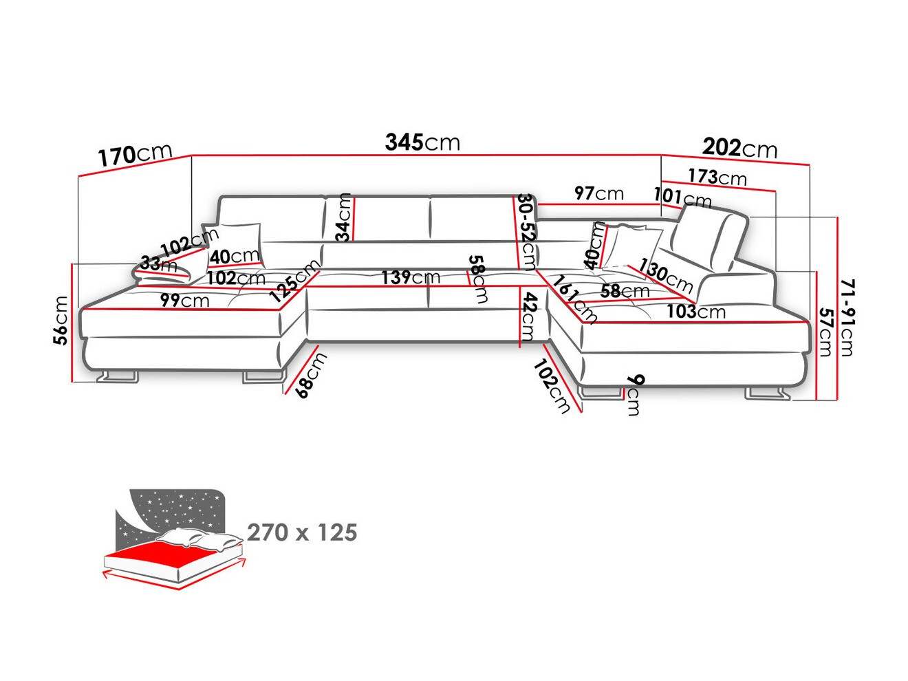 Kotna garnitura Comfivo Ruta IV (Uttario Velvet 2979 + Senegal 825)