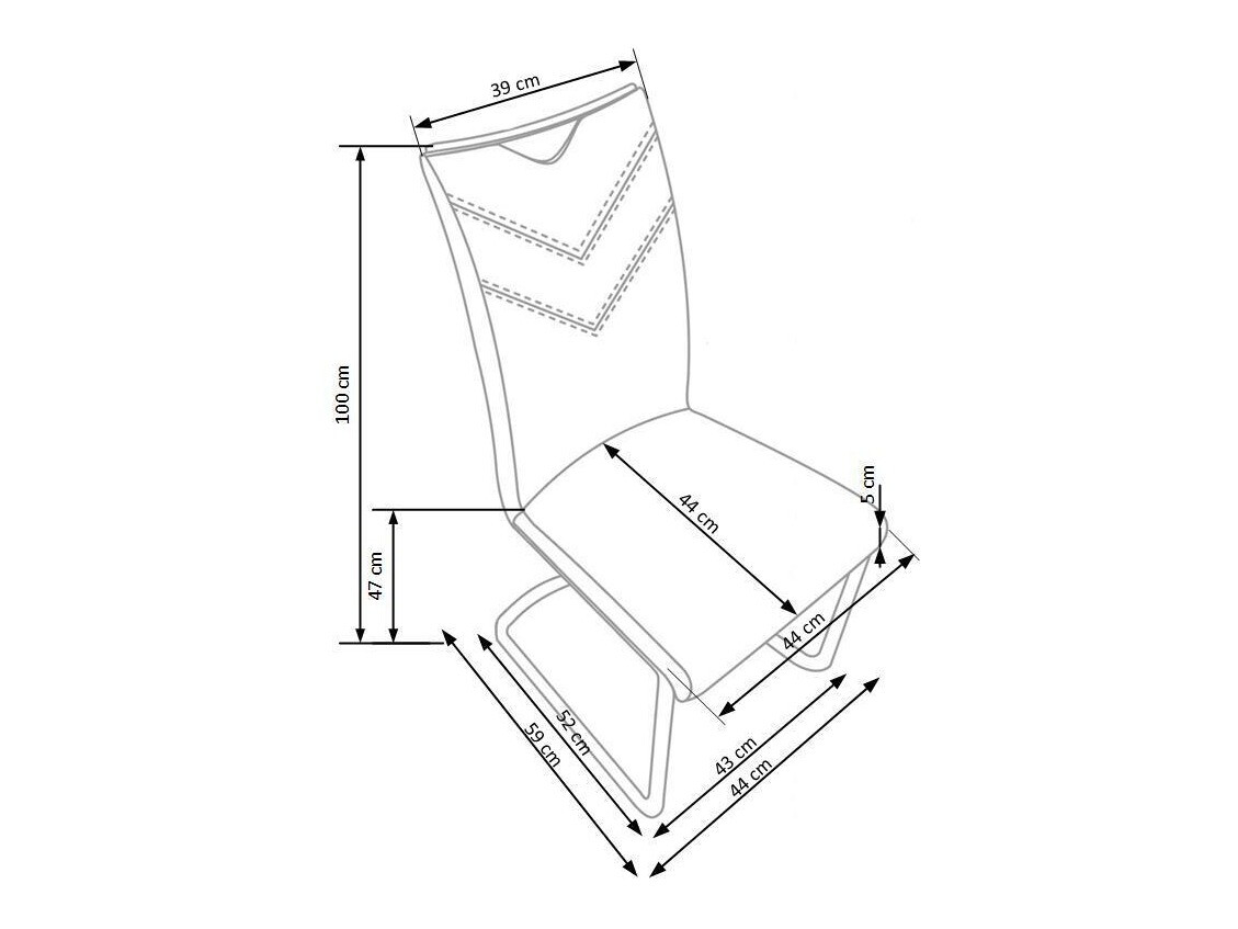 Stol Houston 557 (Siva)