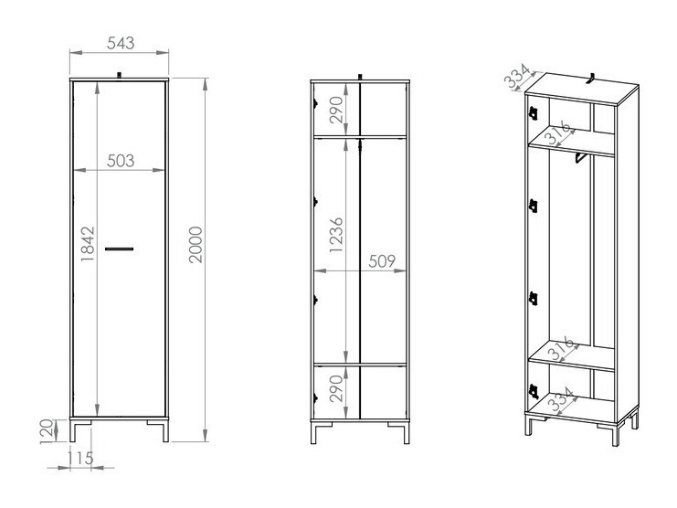 Garderobna omara Larnolo 100