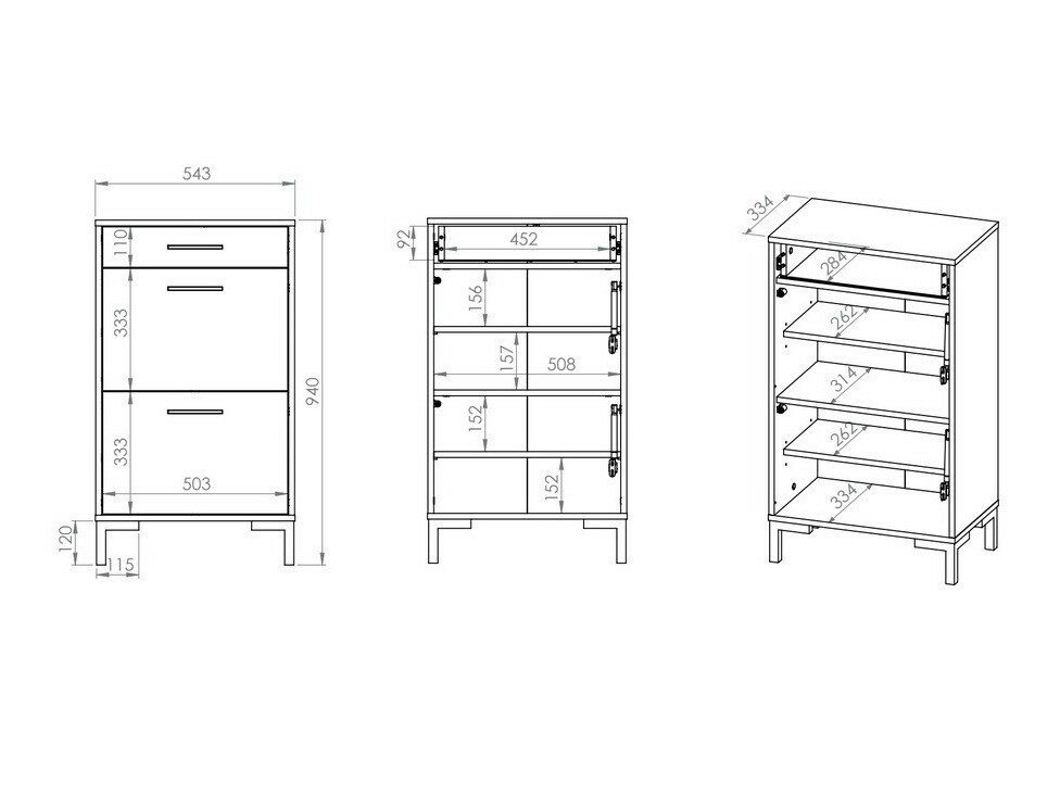 Komplet za predsobo Larnolo 110