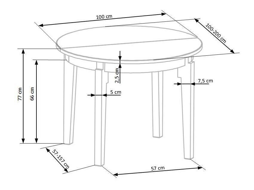 Miza Houston 785 (Bela)