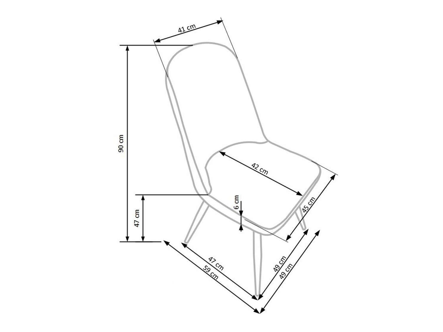 Stol Houston 562 (Krema + Medeni hrast)