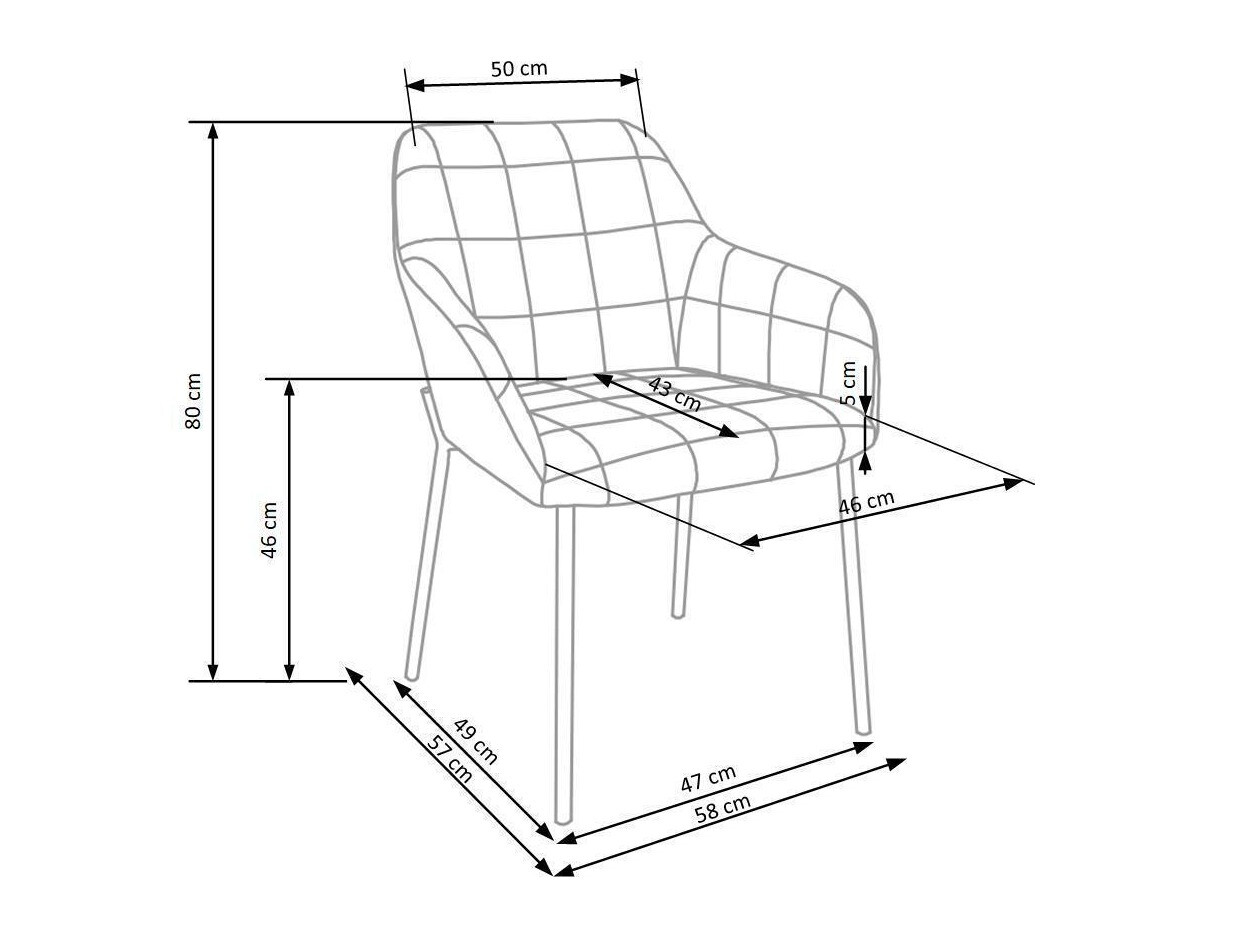Stol Houston 859 (Temno zelena + Črna)