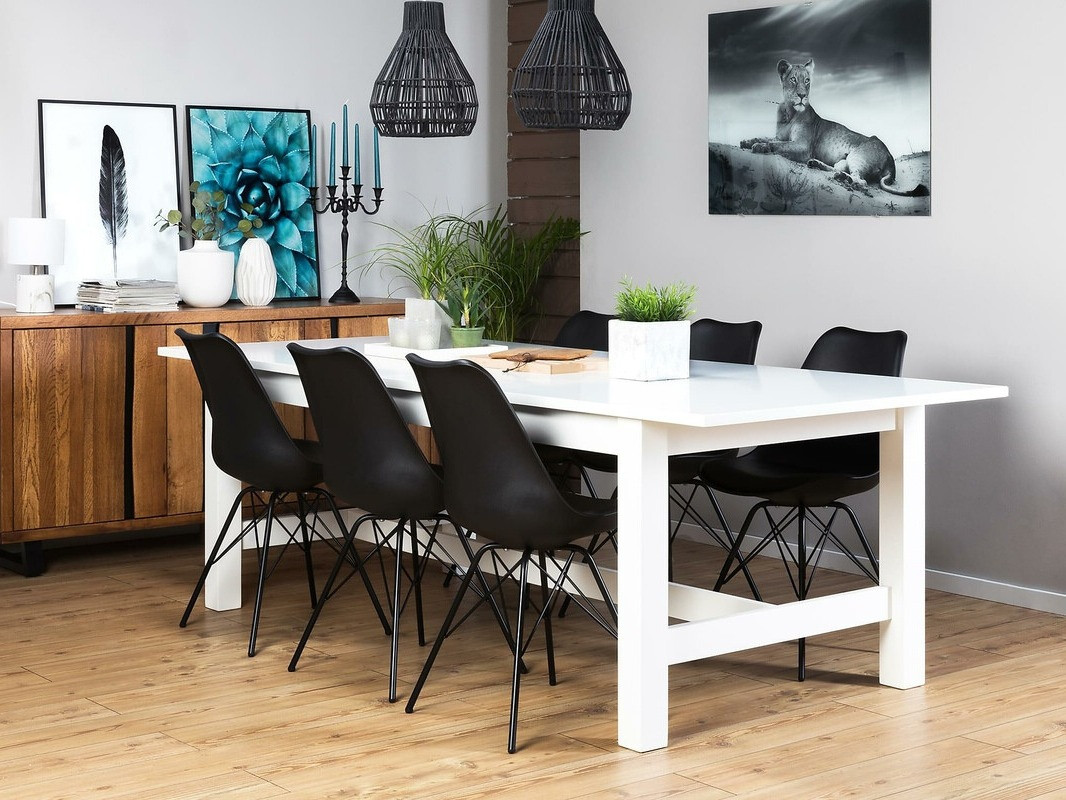 Jedilniški komplet Scandinavian Choice 575 (Črna + Srebrna)