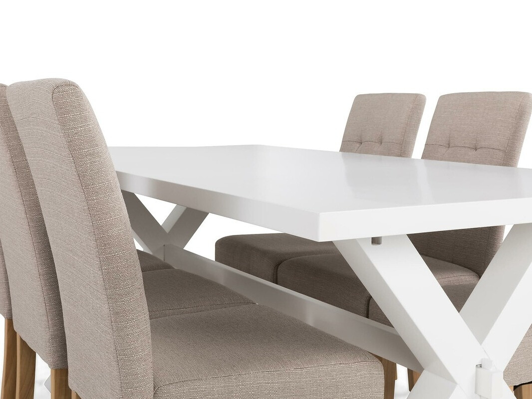 Jedilniški komplet Scandinavian Choice 675 (Beige + Rjava)