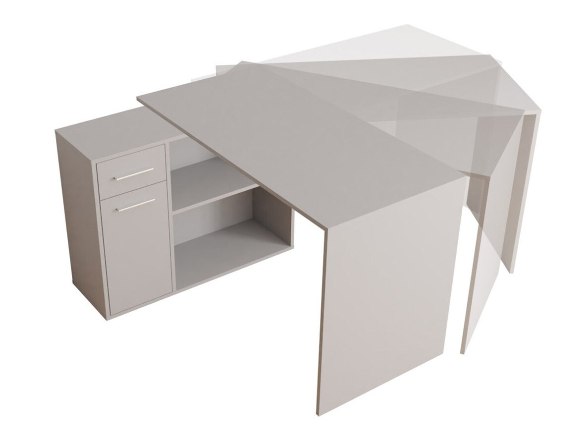 Kotna pisalna miza Bristol 139 (Bela)