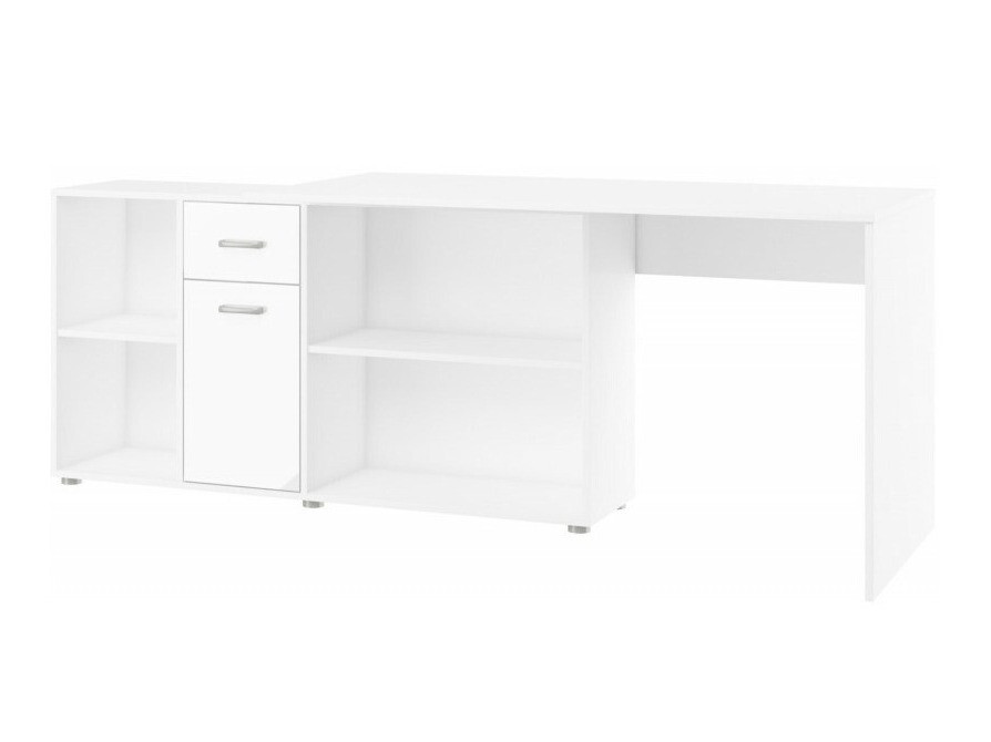 Kotna pisalna miza Gilroy 113 (Bela + Sijaj bela)