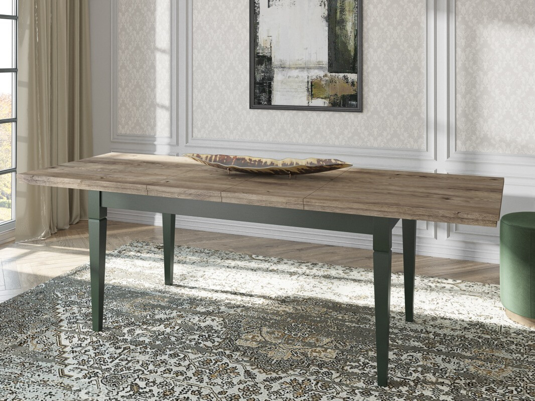 Miza Tolnue 107 (Temno zelena + Hrast lefkas)