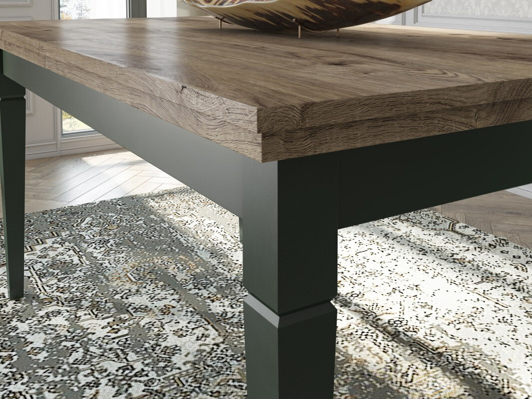 Miza Tolnue 107 (Temno zelena + Hrast lefkas)