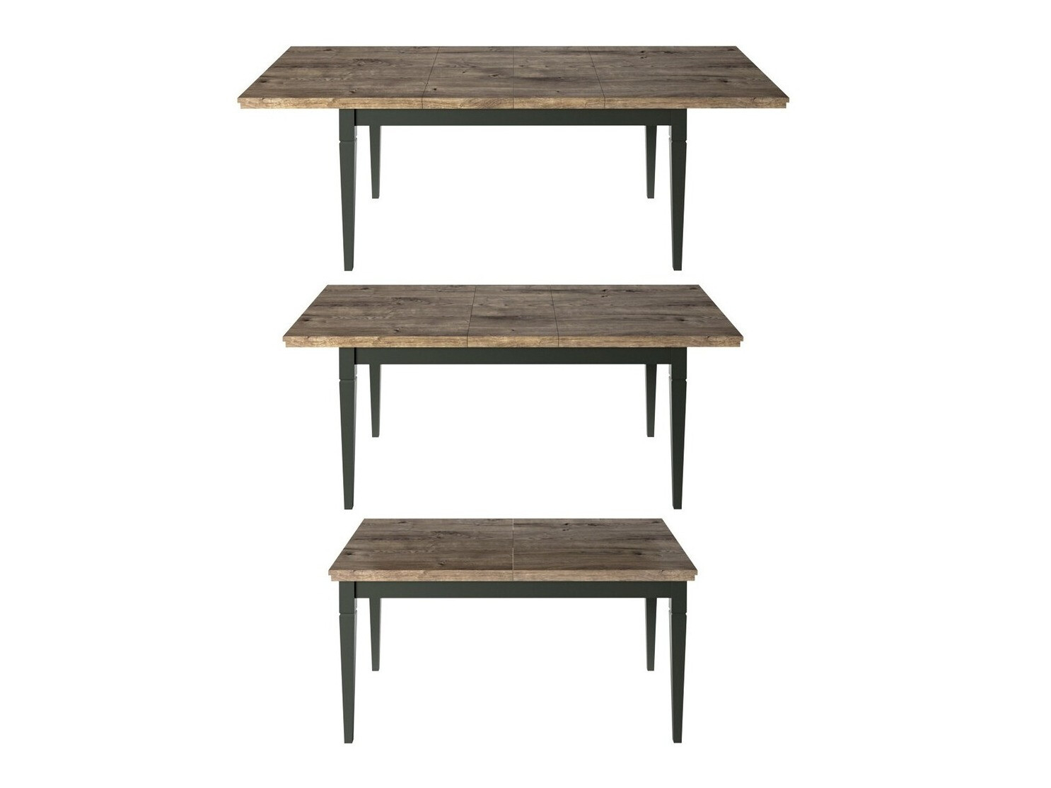 Miza Tolnue 107 (Temno zelena + Hrast lefkas)