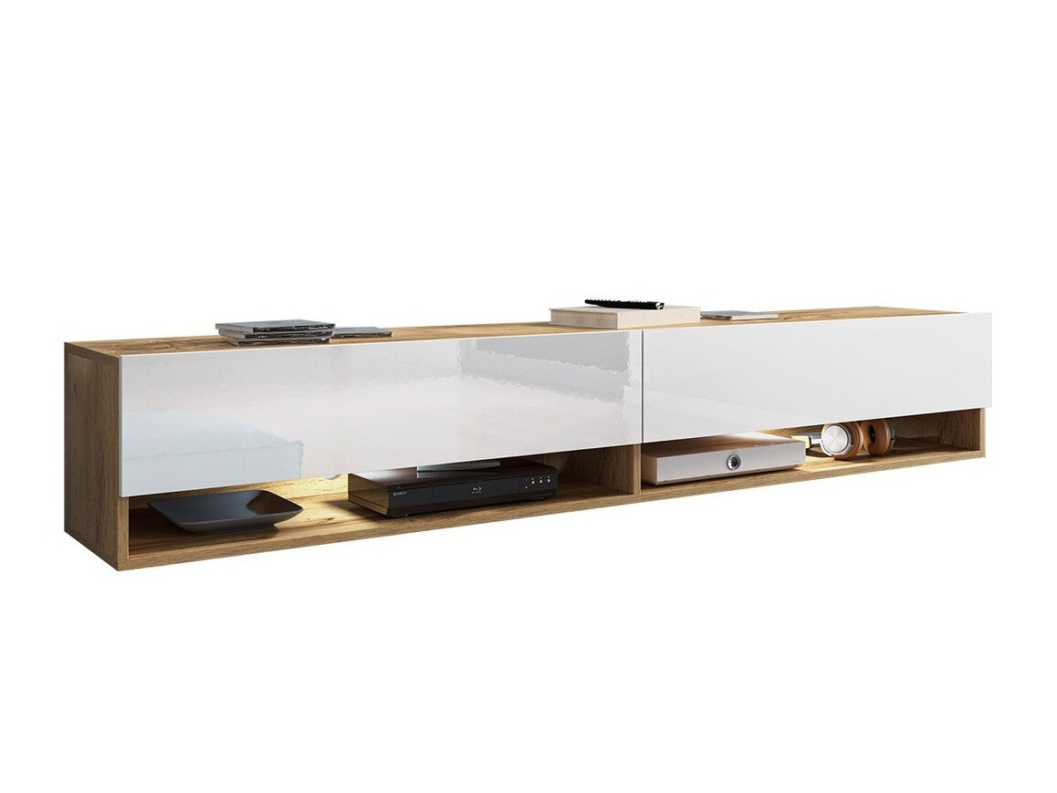 TV-omarica Sarasota 119 (Wotan hrast + Sijaj bela)