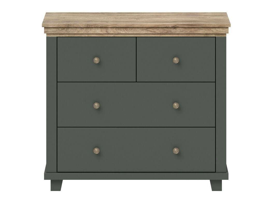 Komoda Tolnue 118 (Temno zelena + Hrast lefkas)