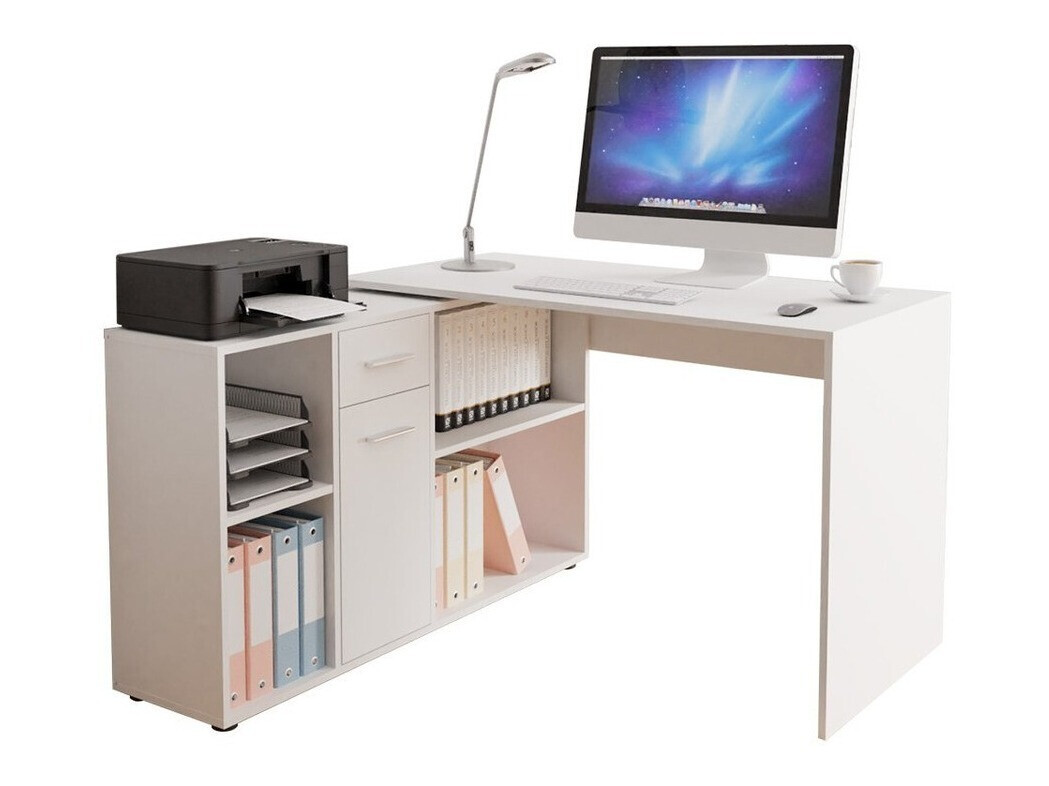 Kotna pisalna miza Bristol 122 (Bela)