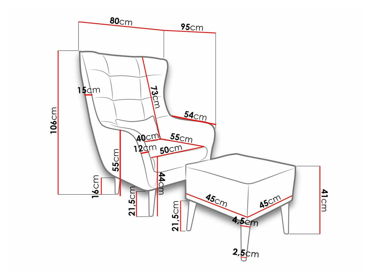 Fotelj Comfivo 206 (Kronos 29)