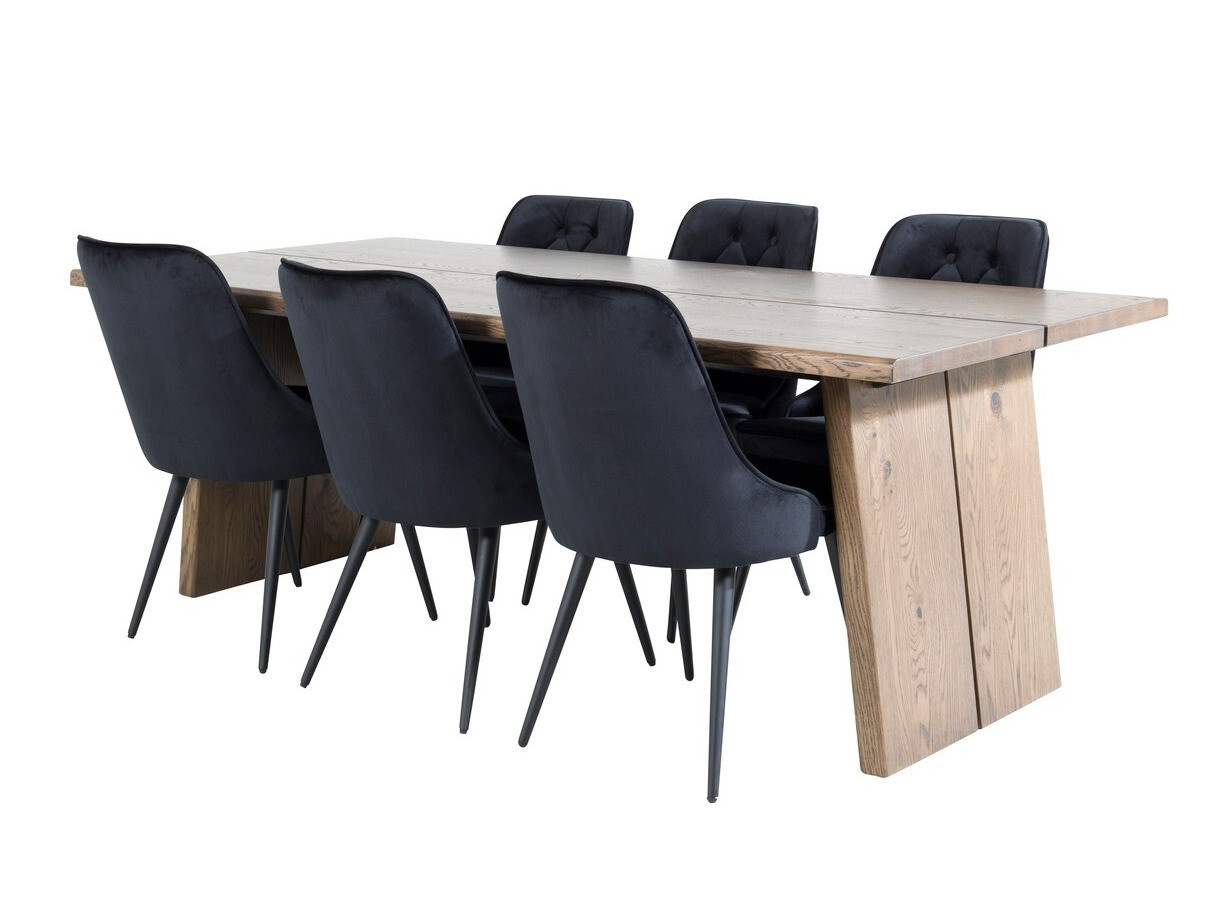 Jedilniški komplet Dallas 1807 (Črna)