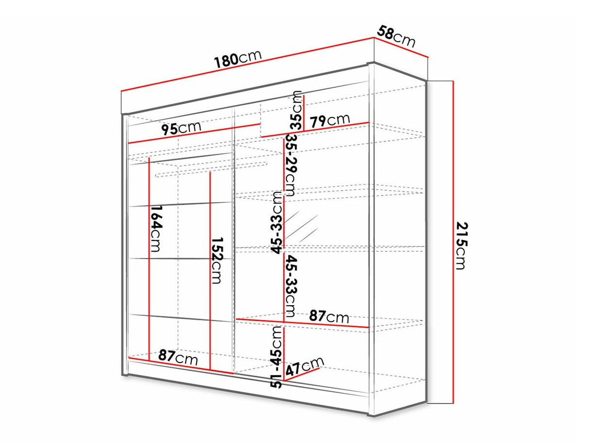 Garderobna omara Closico Cavaris III (Bela)
