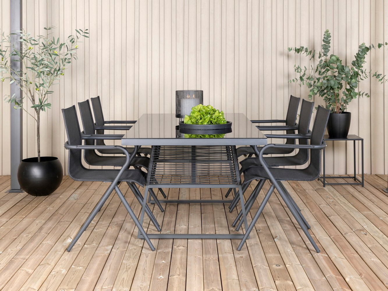 Komplet mize in stolov Dallas 1042