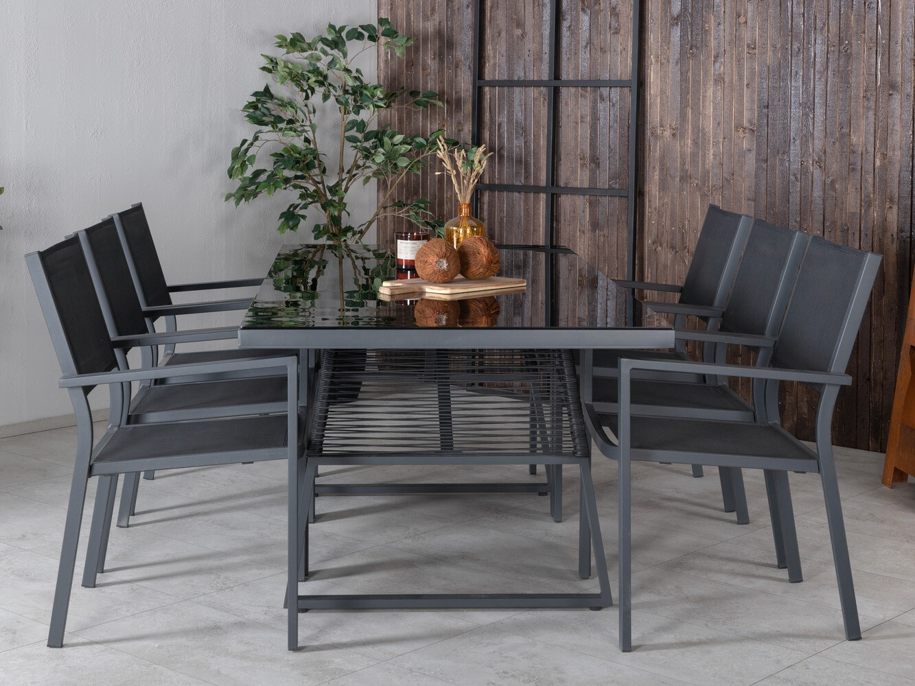 Komplet mize in stolov Dallas 1043