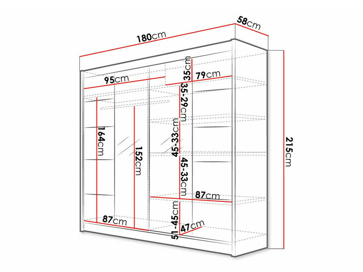 Garderobna omara Closico 154 (Sonoma hrast)
