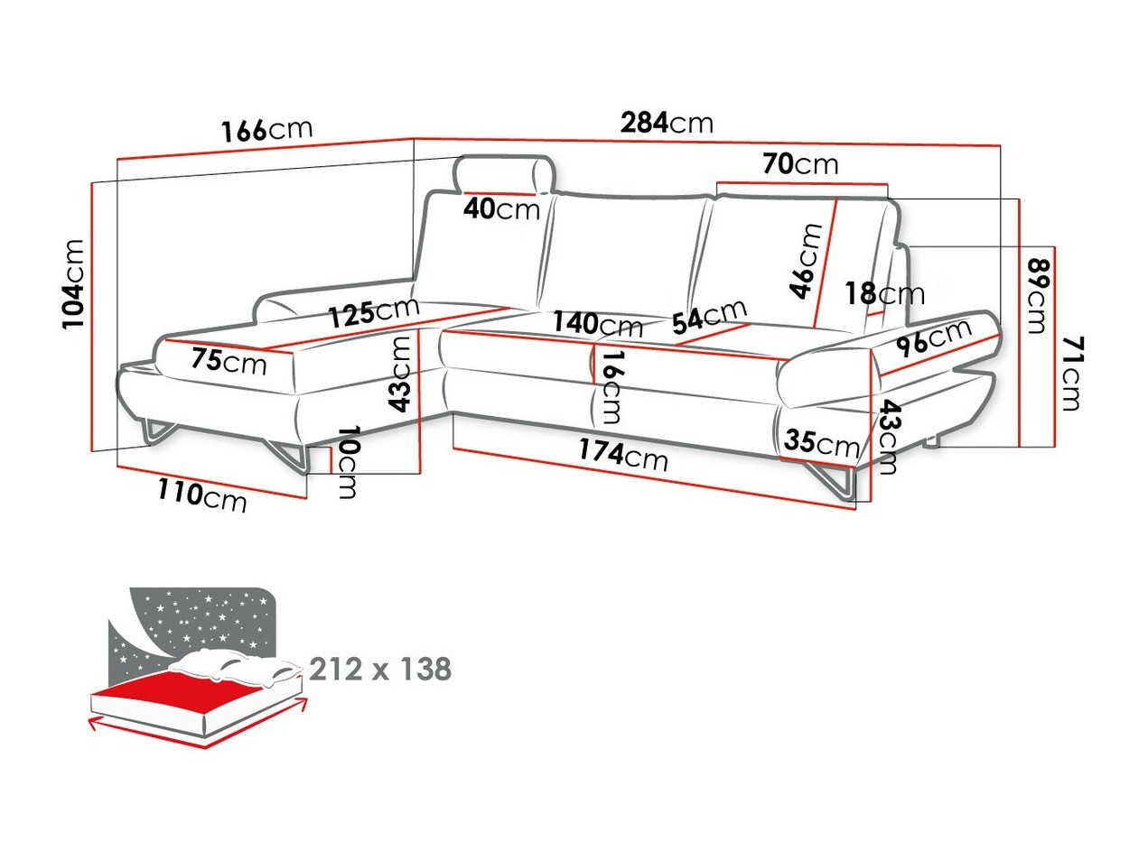 Kotna garnitura Kingston 108