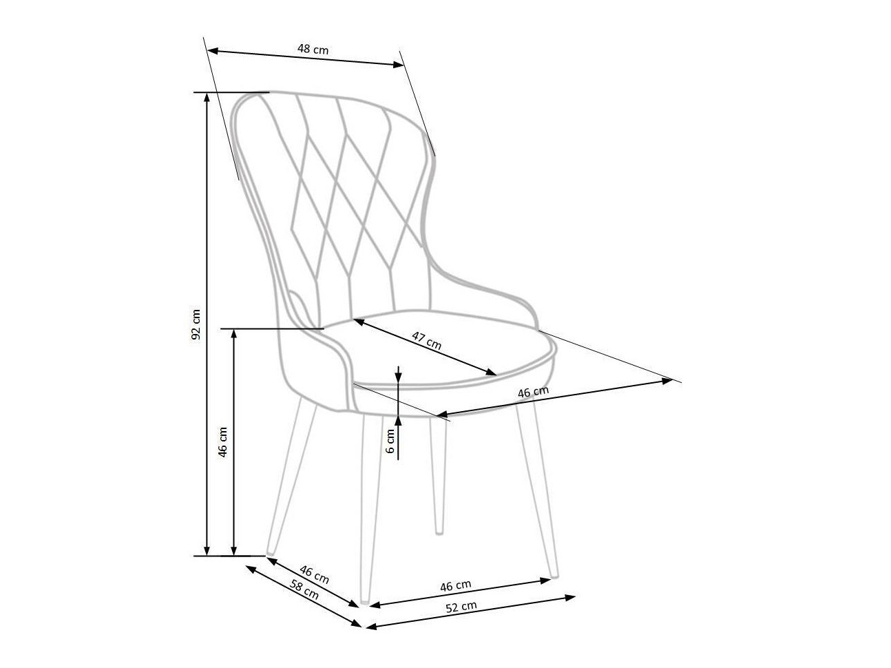 Stol Houston 734 (Temno zelena)