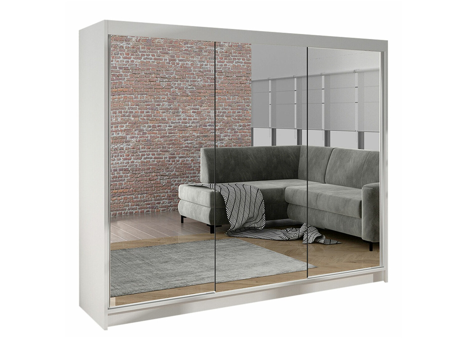 Garderobna omara Closico Durion III (Bela)