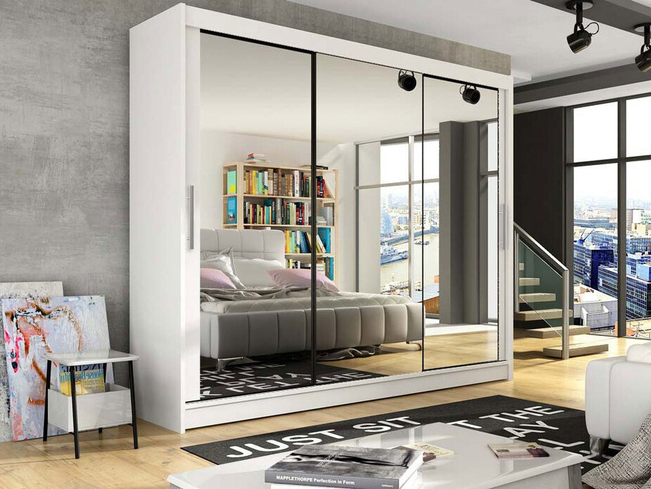 Garderobna omara Closico Ordo III (Bela)