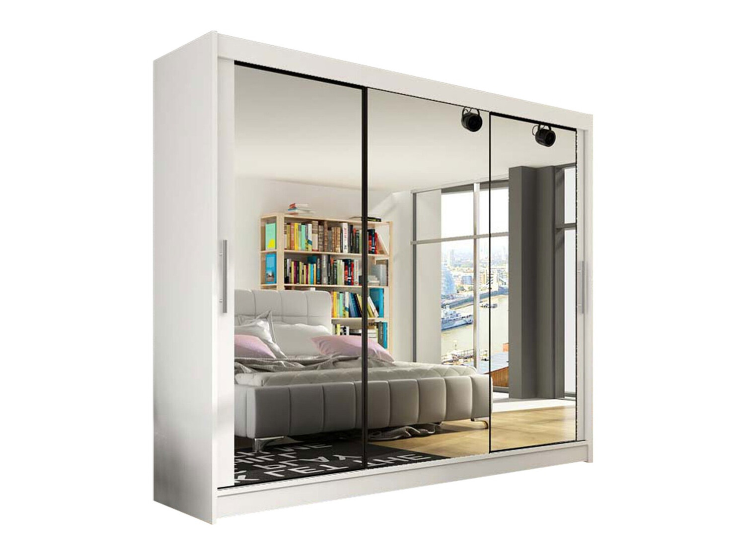 Garderobna omara Closico Ordo III (Bela)